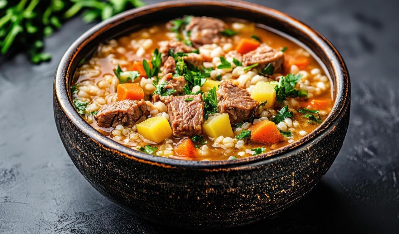 Beef and barley soup