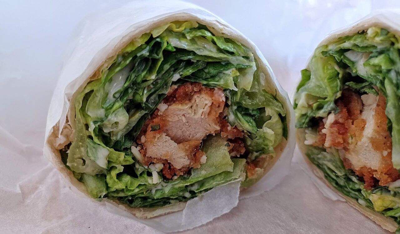 Caesar salad wrap