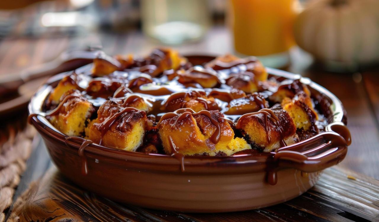 Caramel Pecan Bread Pudding