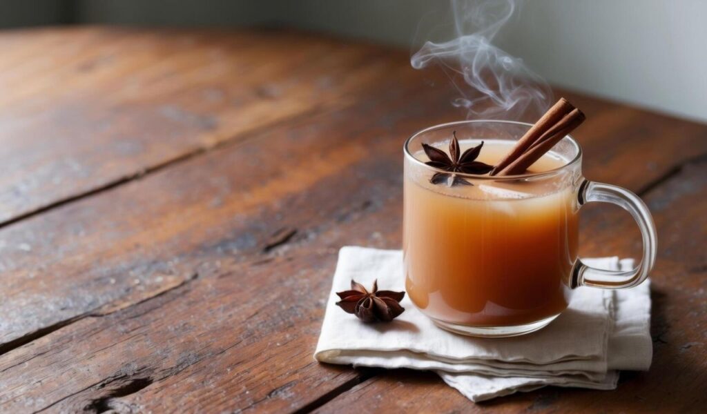 Chai-spiced apple cider
