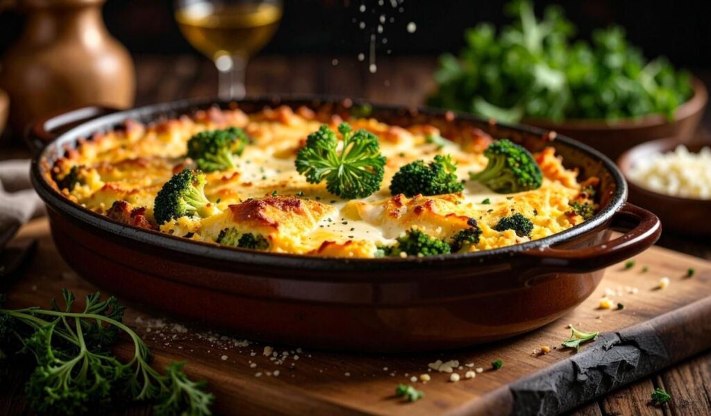 Cheesy broccoli rice casserole