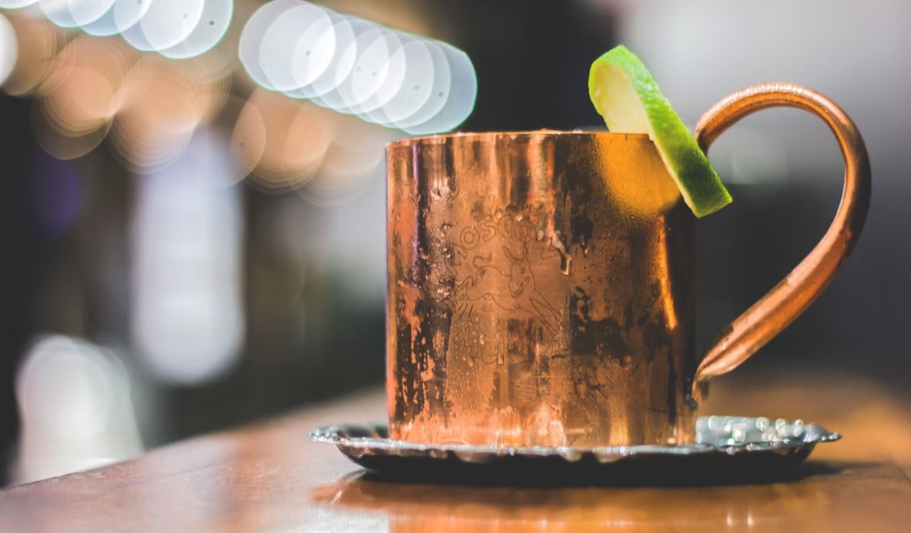 Chocolate mule on a counter