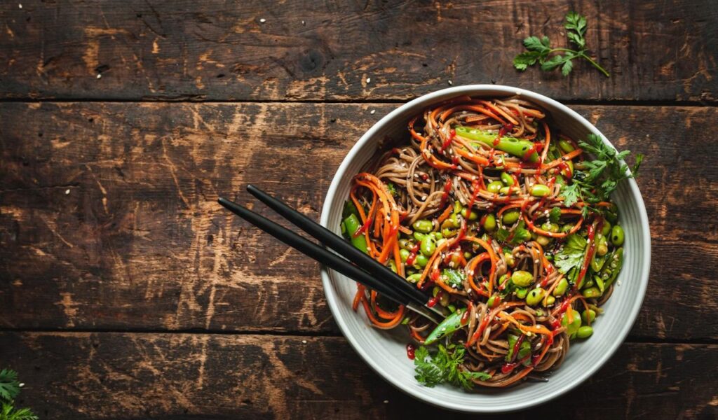 Cold Noodle Salad with Peanut Dressing