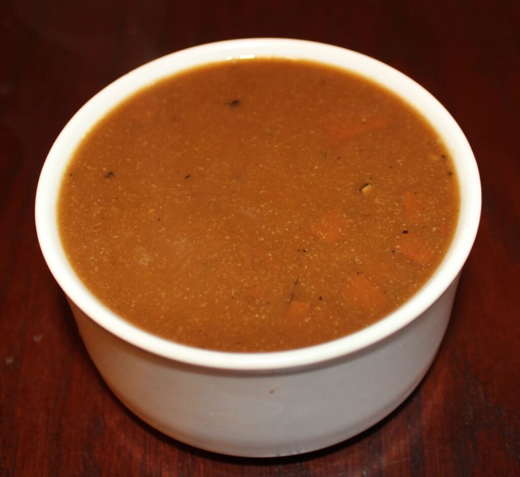 Country Red-Eye Gravy with Vegetarian Ham