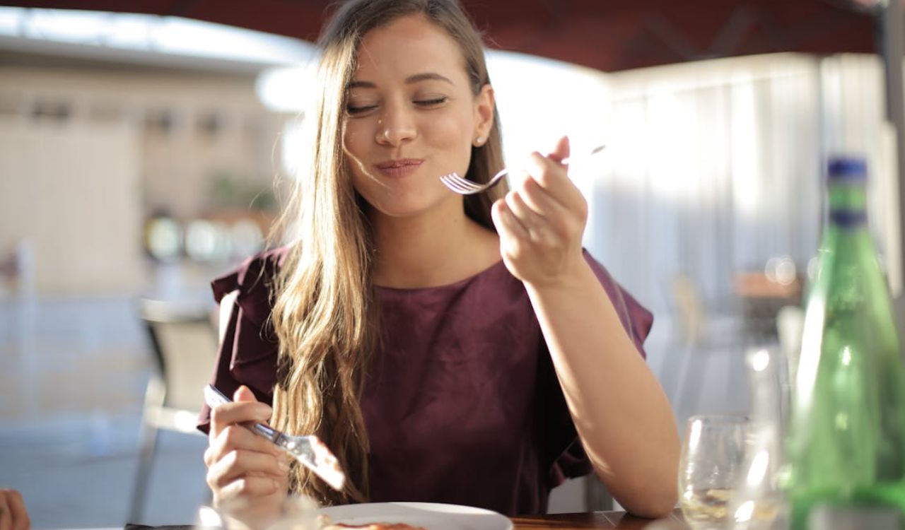 Enjoying food