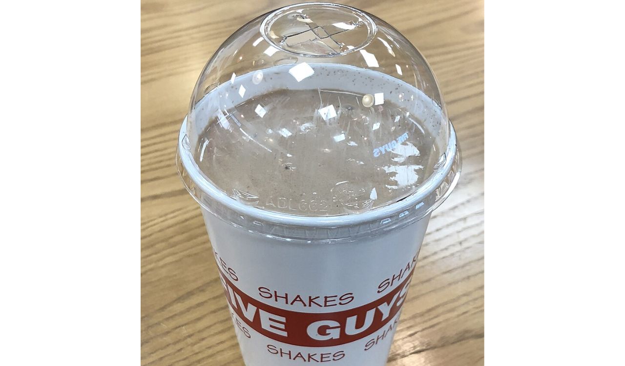 Five Guys Chocolate Milkshake