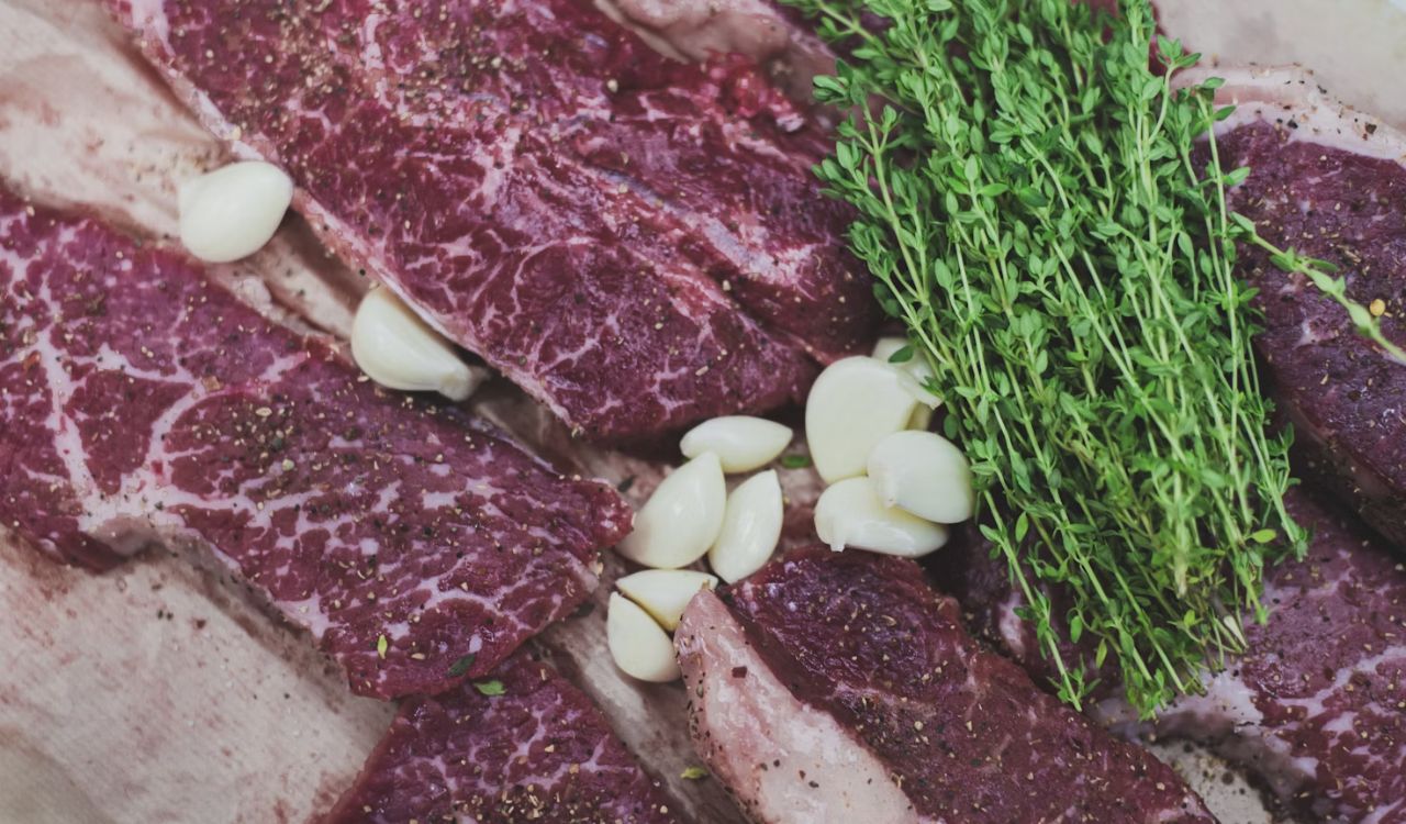 Garlic and herb steak