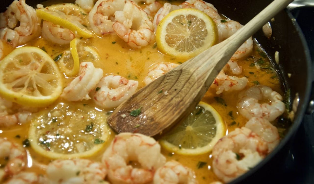 Garlic butter shrimp