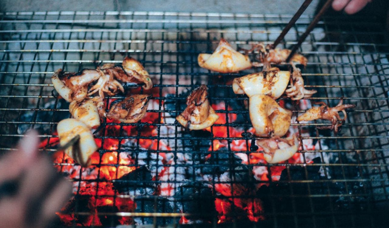 Grilled squid