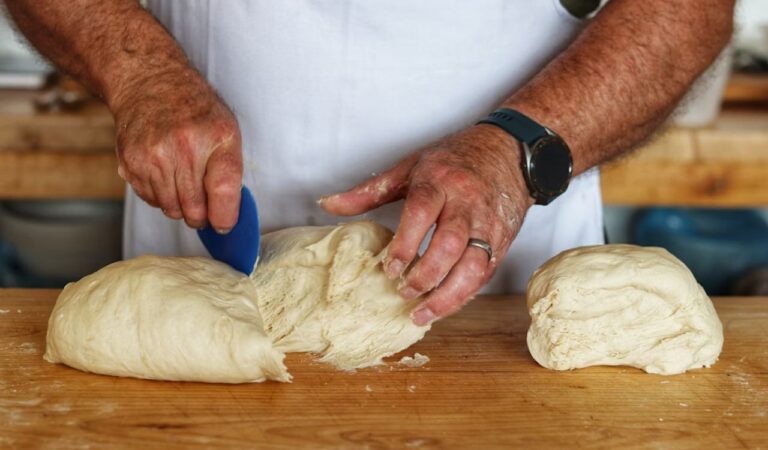 Holding bread dough