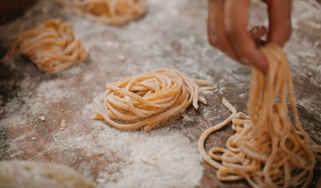 Homemade fresh pasta