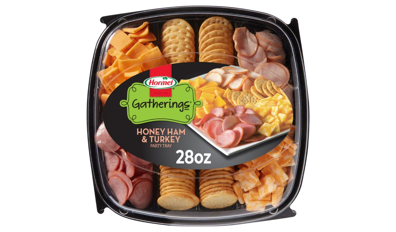 Hormel Gatherings Honey Ham and Turkey with Cheese and Crackers