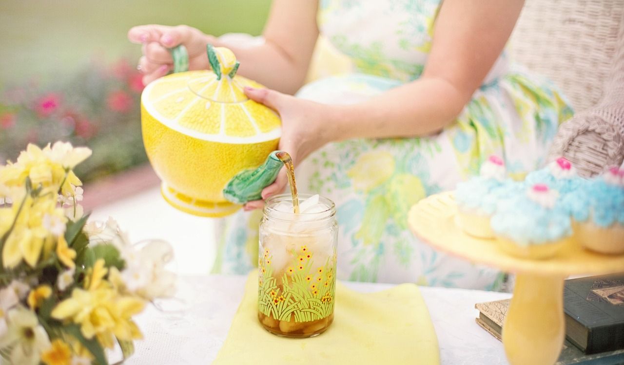Iced green tea