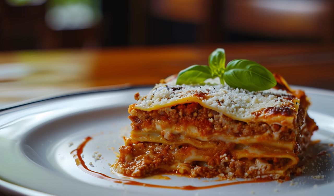 Lasagna slice