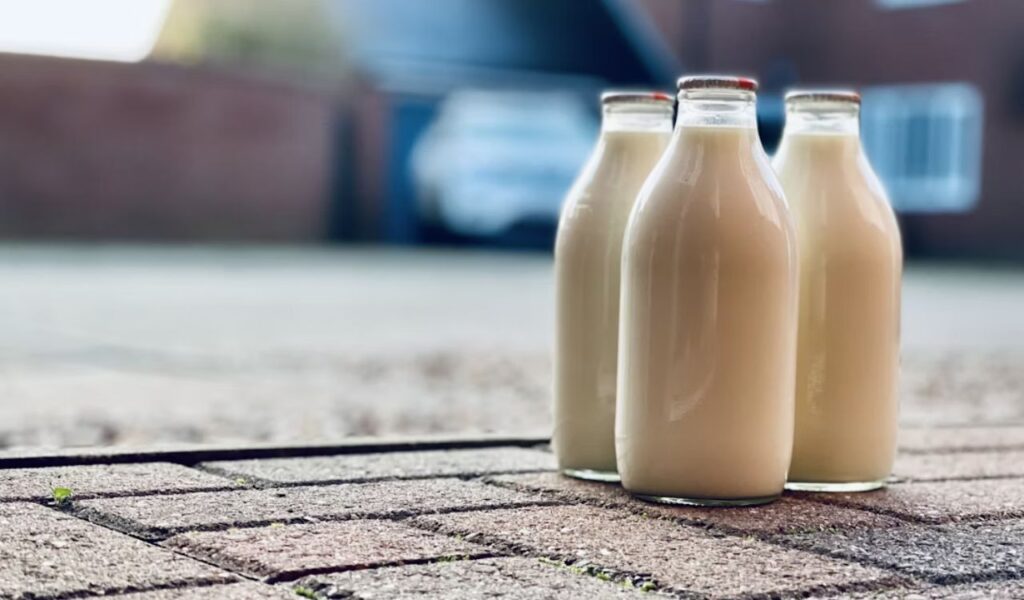 Bottles of milk