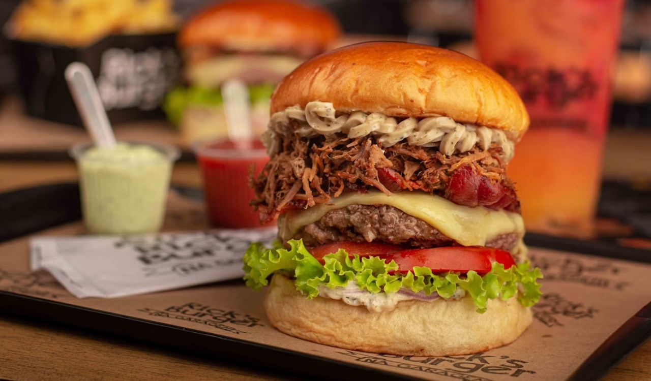 Overloaded burger