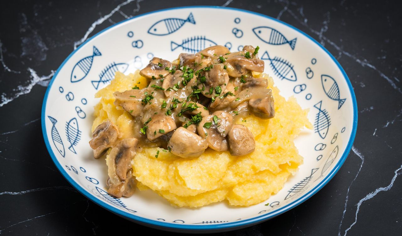 Polenta con i funghi