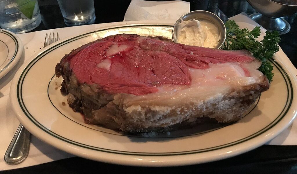 Prime rib rare