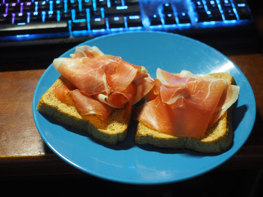 Prosciutto sandwiches