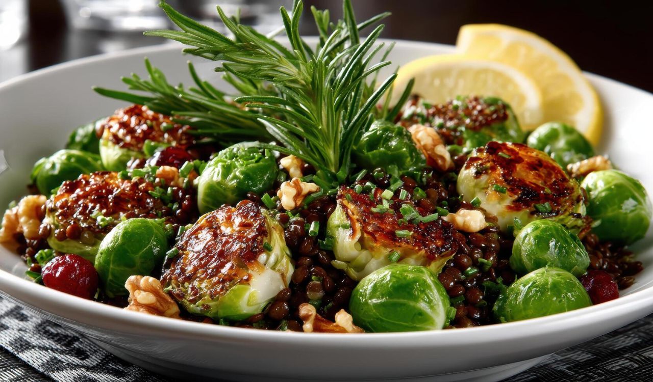 Roasted Brussels Sprouts with Balsamic Glaze