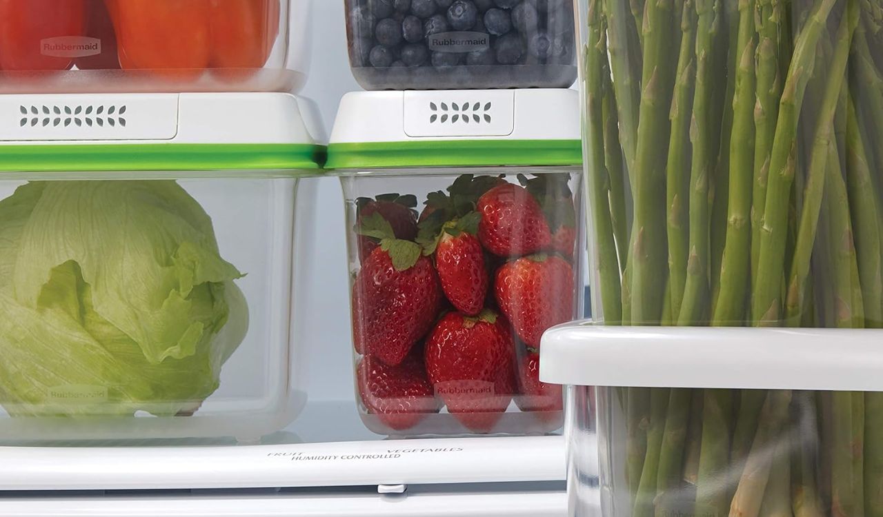 Rubbermaid 4-Piece Produce Saver Containers for Refrigerator