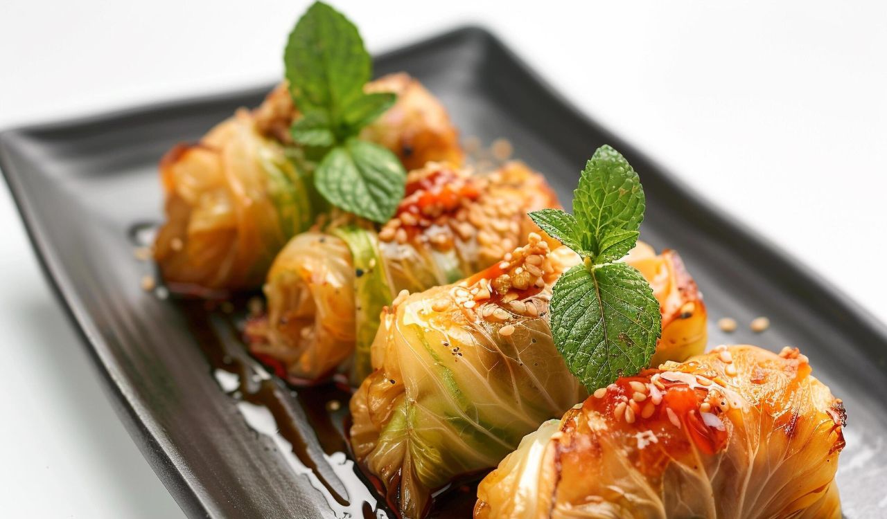 Sauerkraut Stuffed Cabbage Rolls