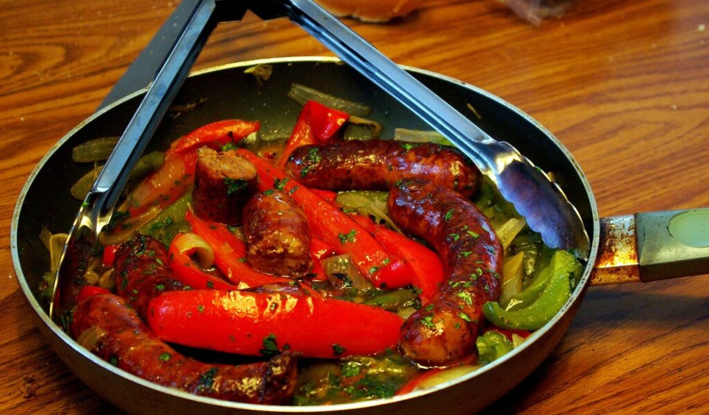 Sausage and peppers skillet