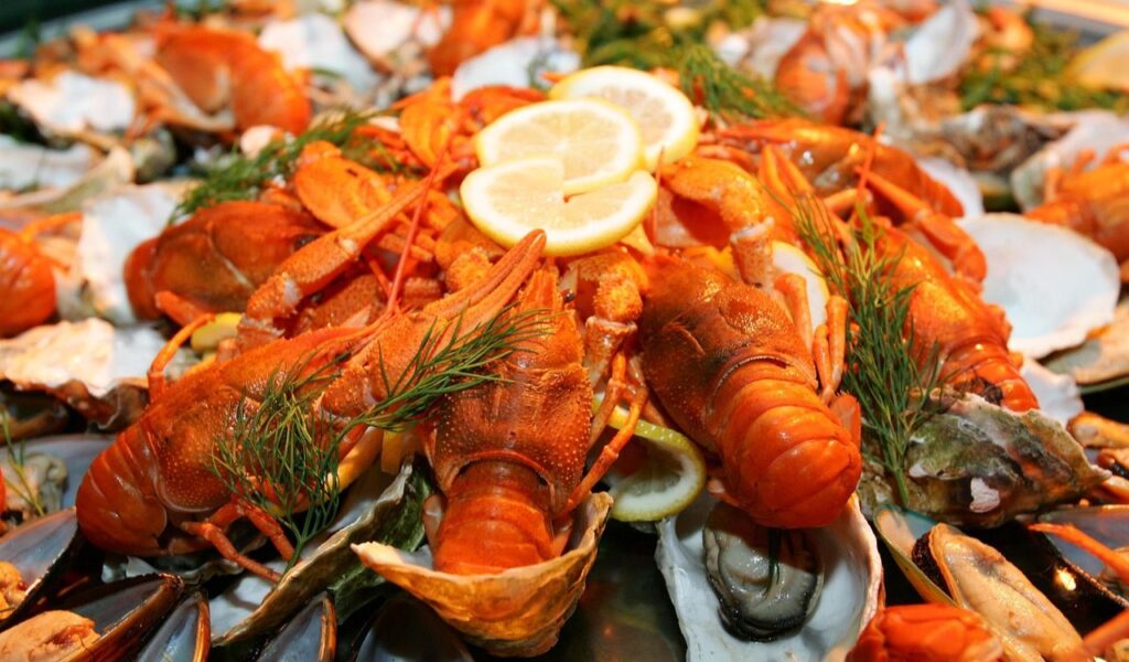 Seafood tray