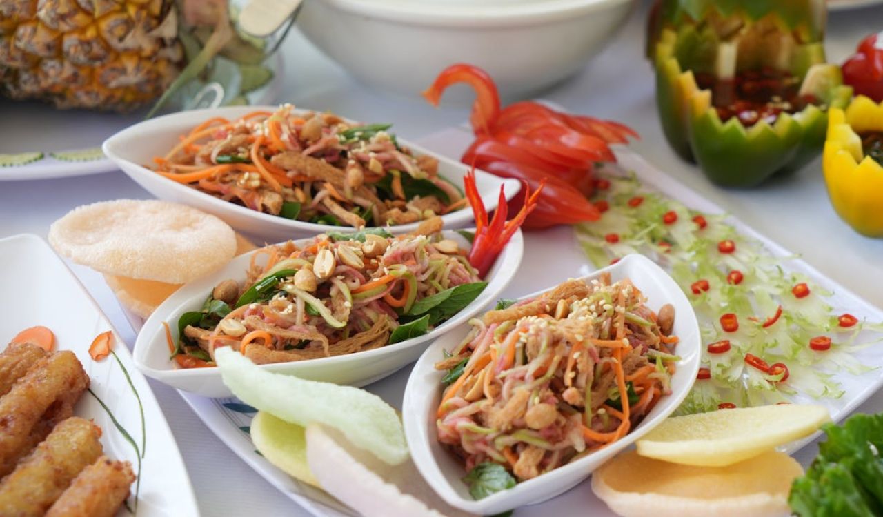 Sesame noodle salad