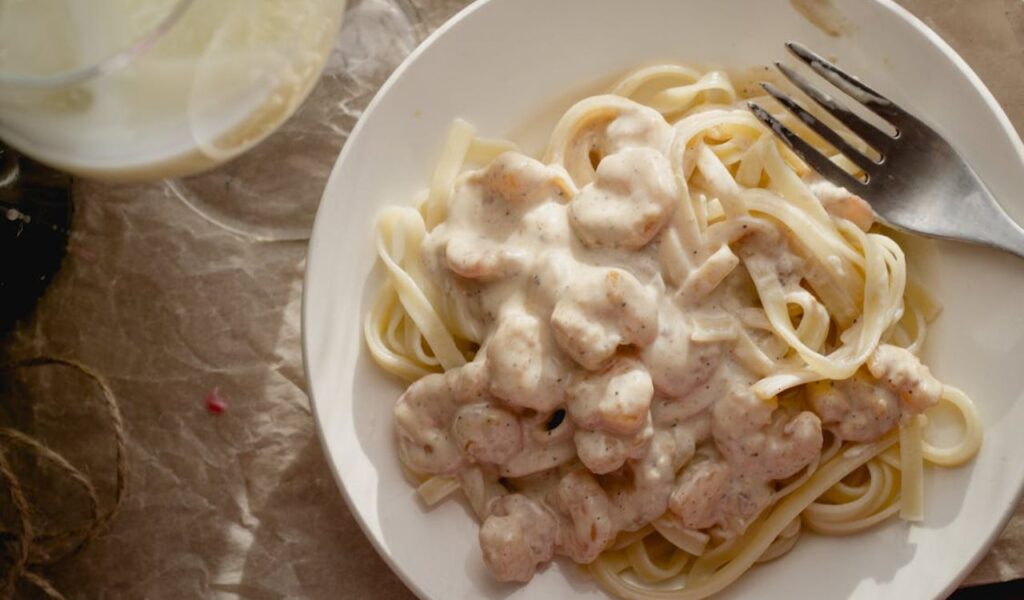 Shrimp alfredo