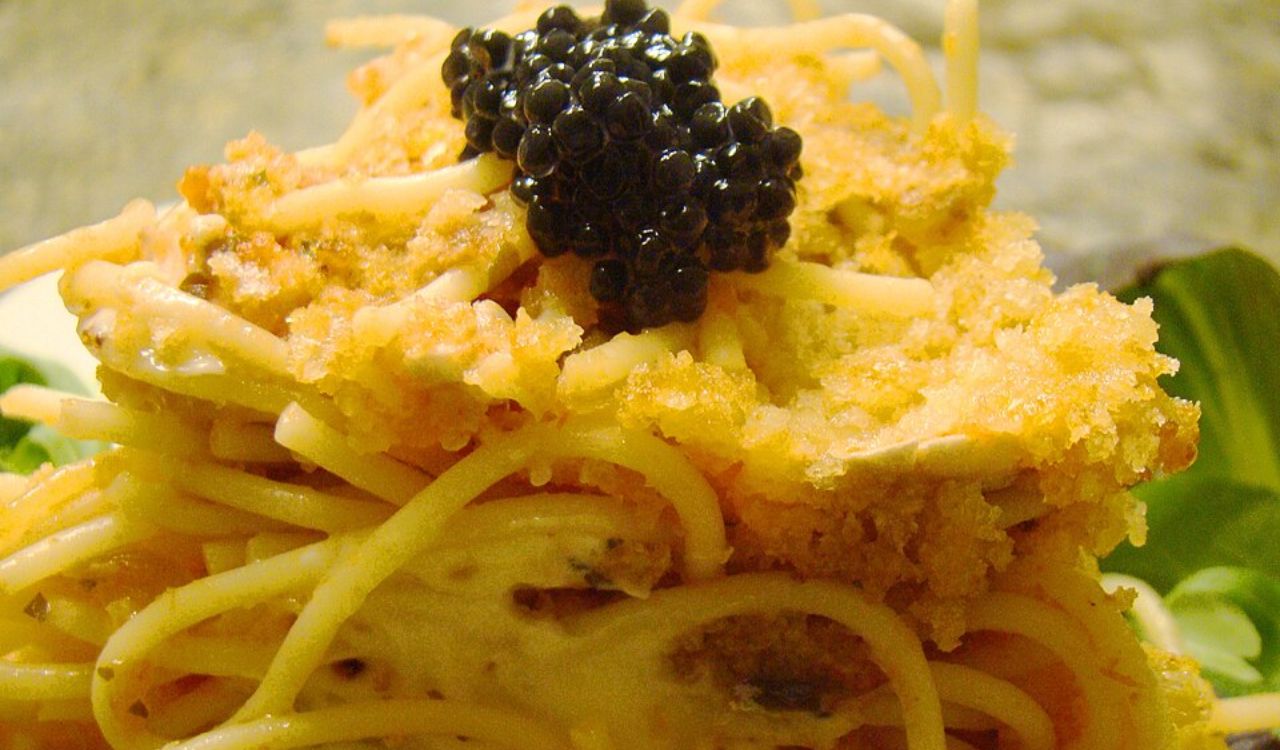 Spaghetti pie
