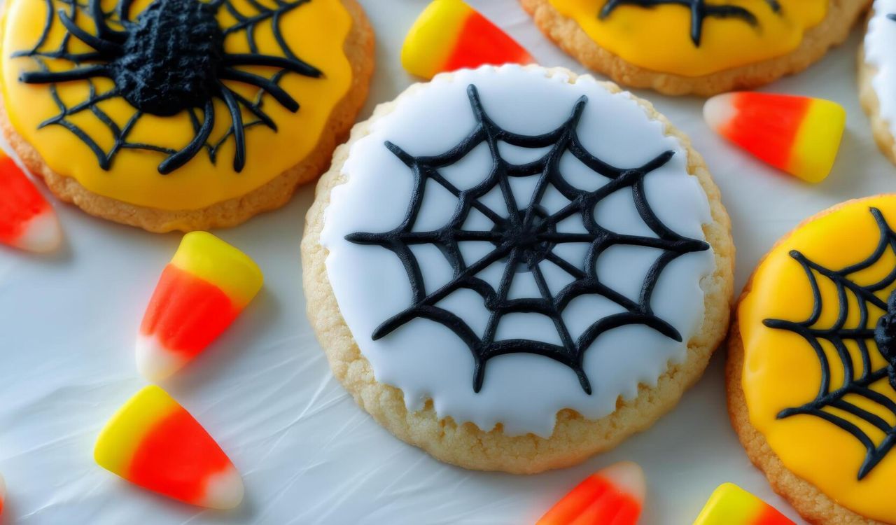 Spiderweb cookies