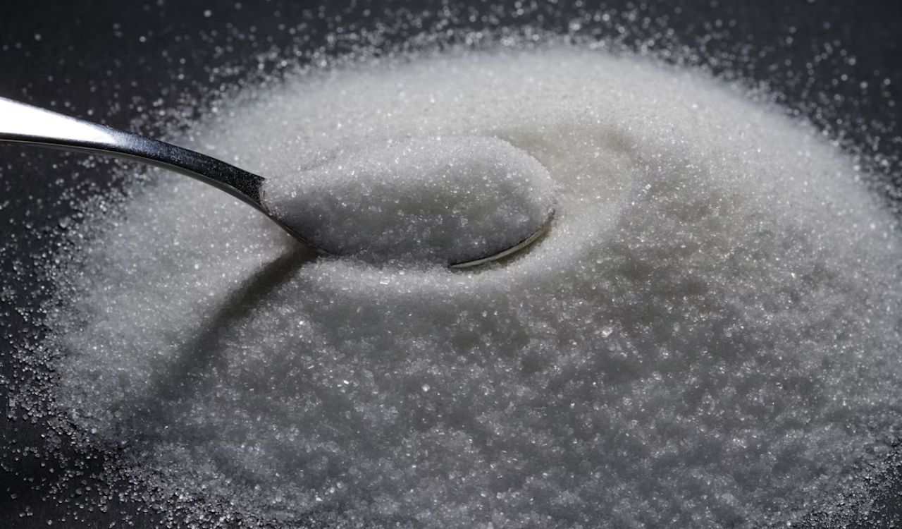 Sugar on top of table