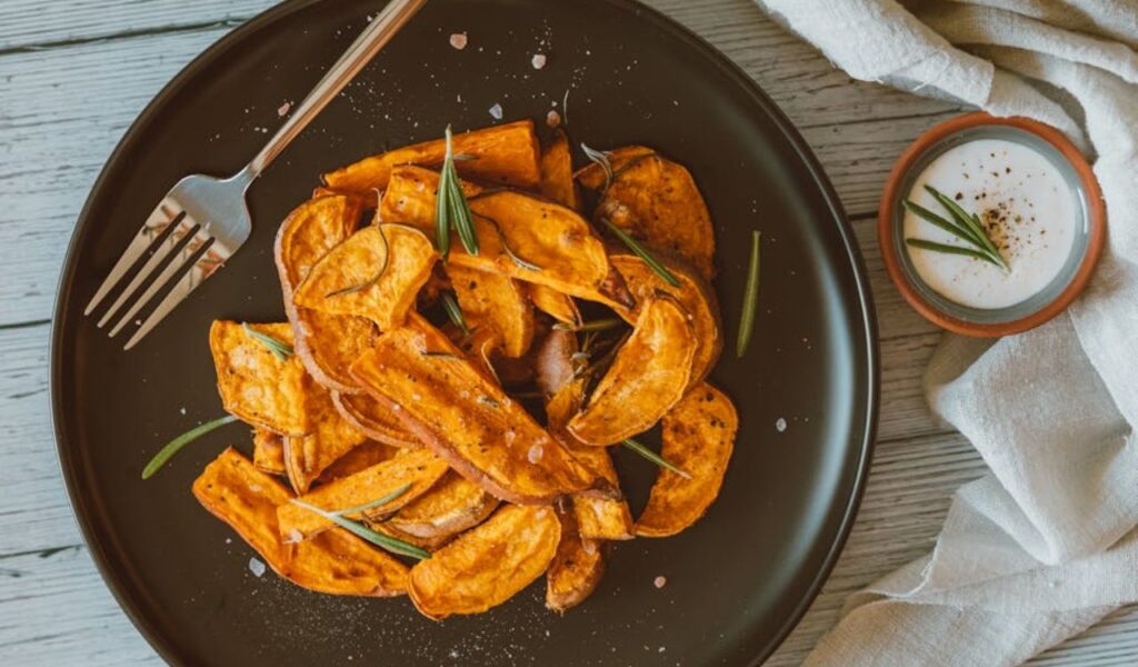 Sweet potato wedges
