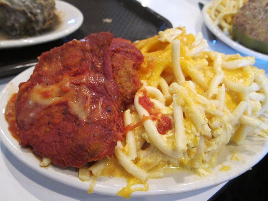 Veal Parmesan & Baked Macaroni 