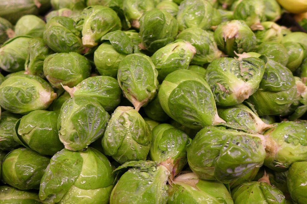 Brussel sprouts, Vegetable, Green image.