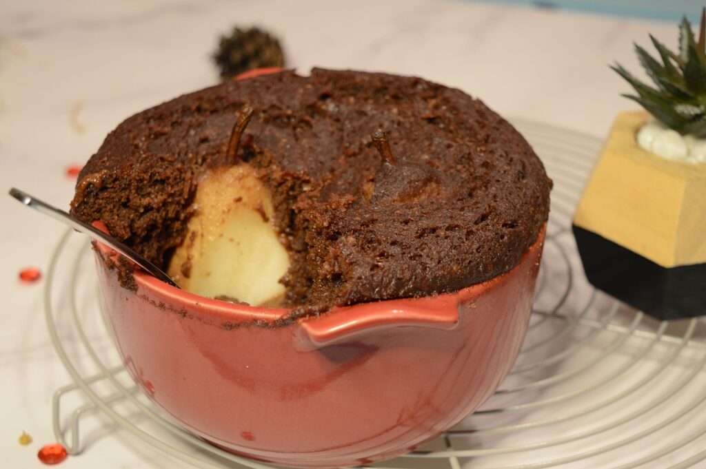 cake in mug