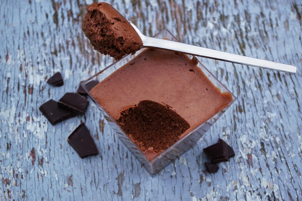 Chocolate mousse, Food, Dessert image.