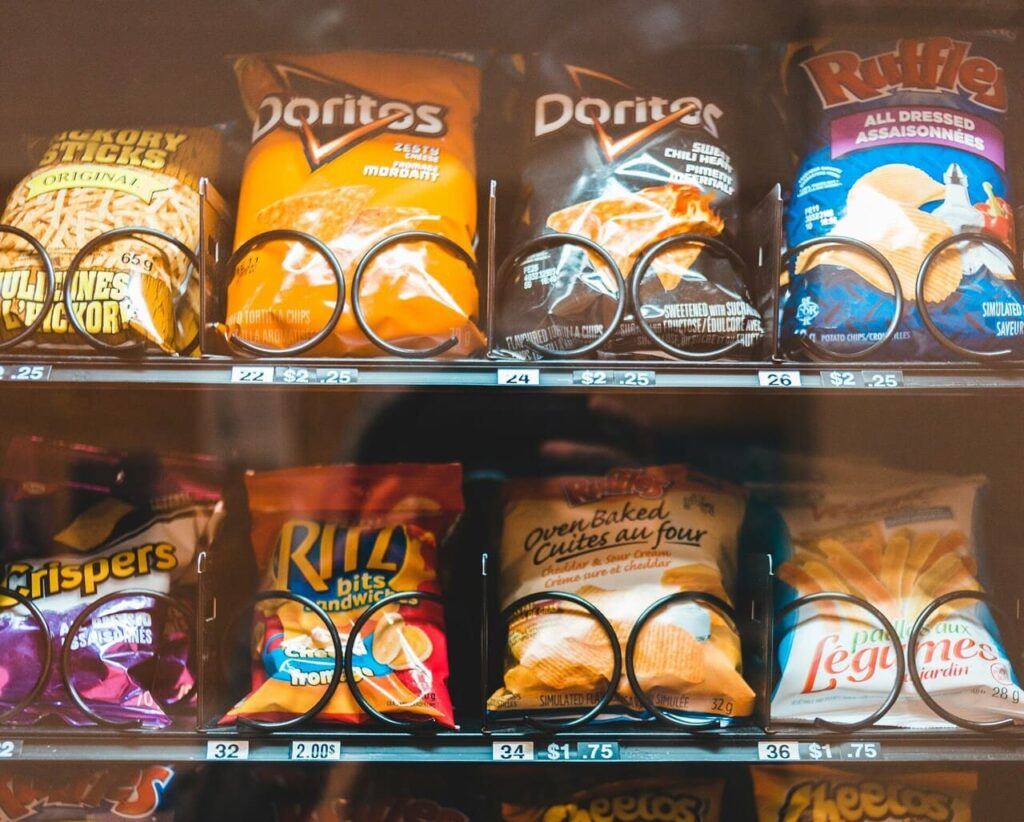 Snack Foods on shelf