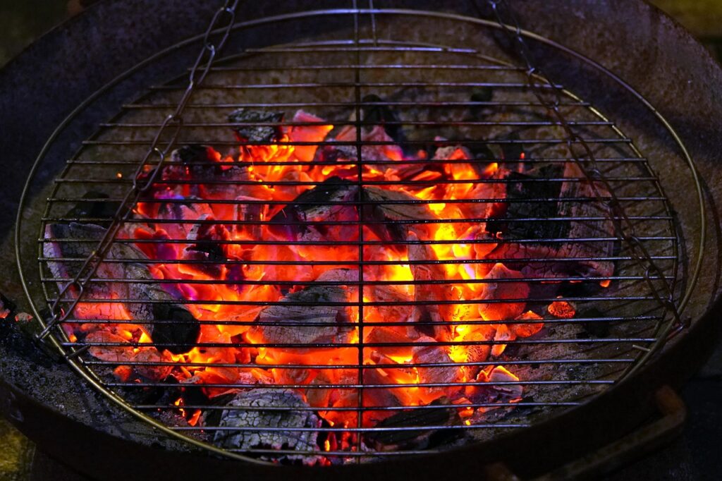 preheat your grill until it’s nearly smoking hot 