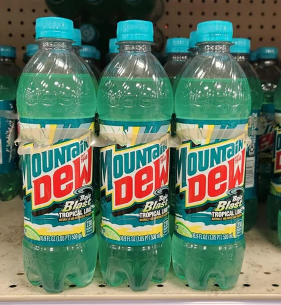 Mountain Dew Baja Blast in Bottles