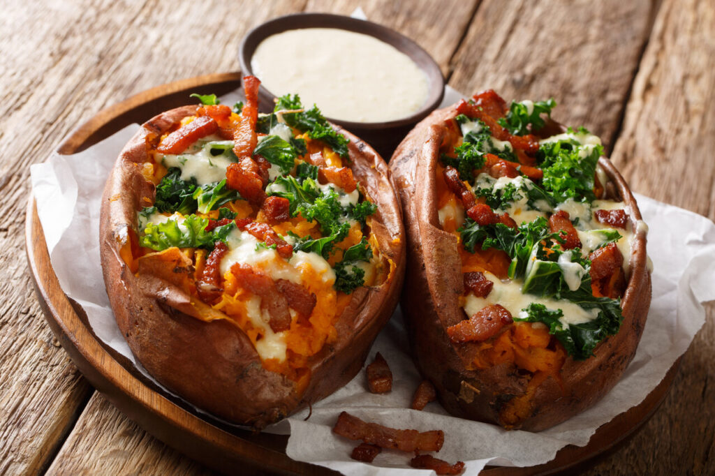 Bacon potato skins