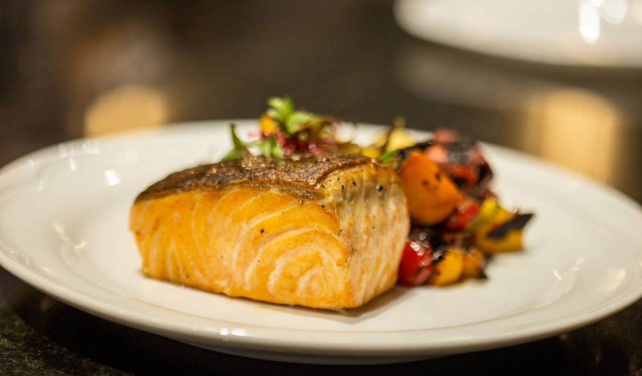 Baked salmon