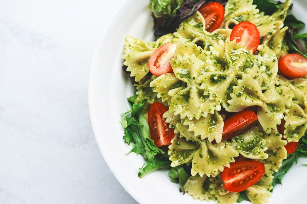 Pesto Veggie Pasta Salad