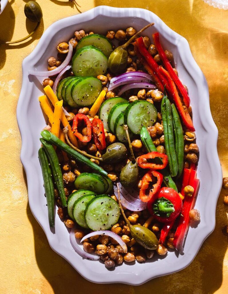 Sheet Pan Roasted Vegetables and Chickpeas
