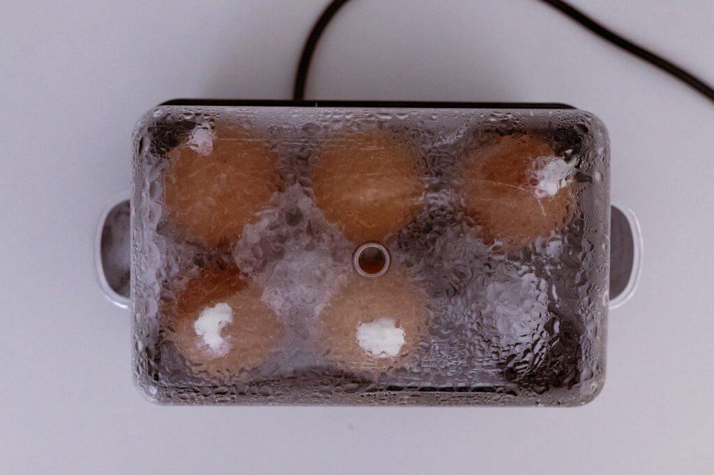 eggs in steamer