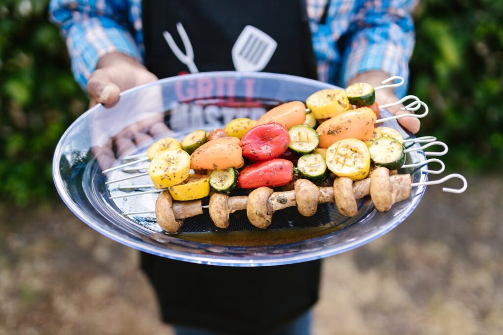 Beef and Mushroom Skewers