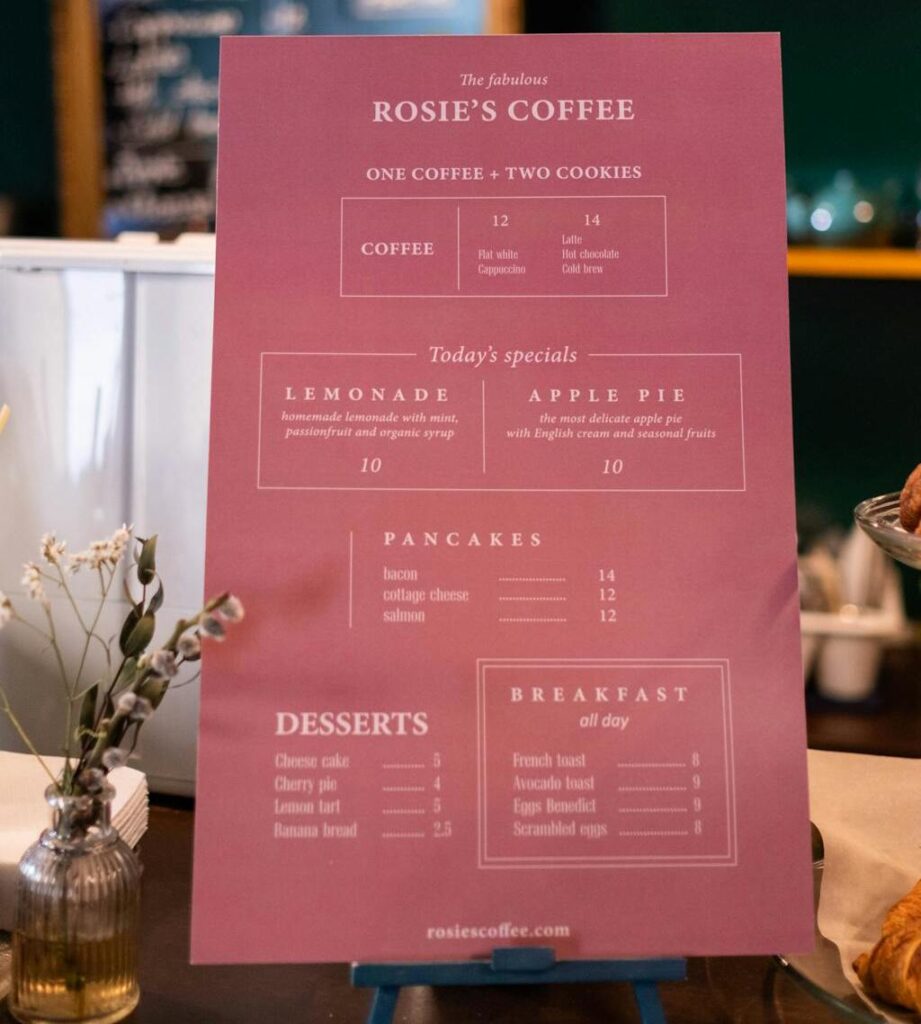 A chalkboard displaying “Today’s Specials” outside a restaurant.