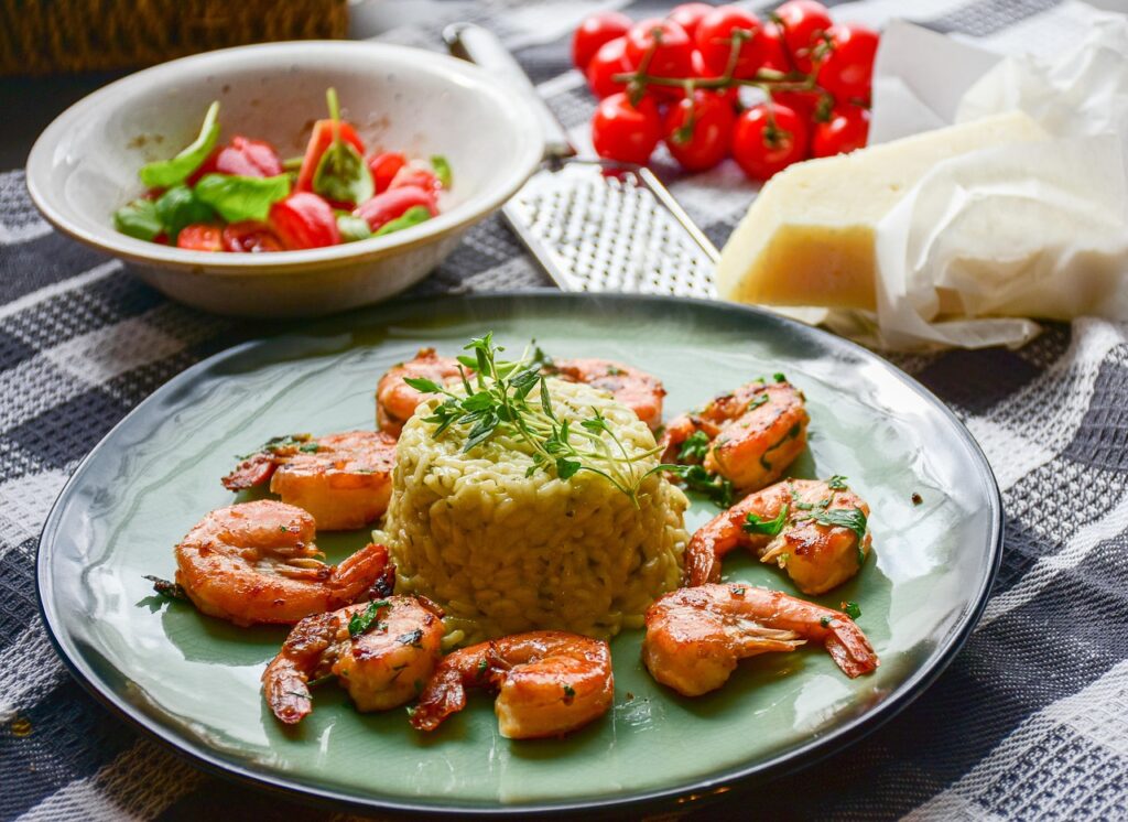 Garlic Butter Shrimp and Rice