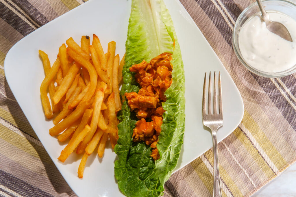 Buffalo Chicken Lettuce Wraps